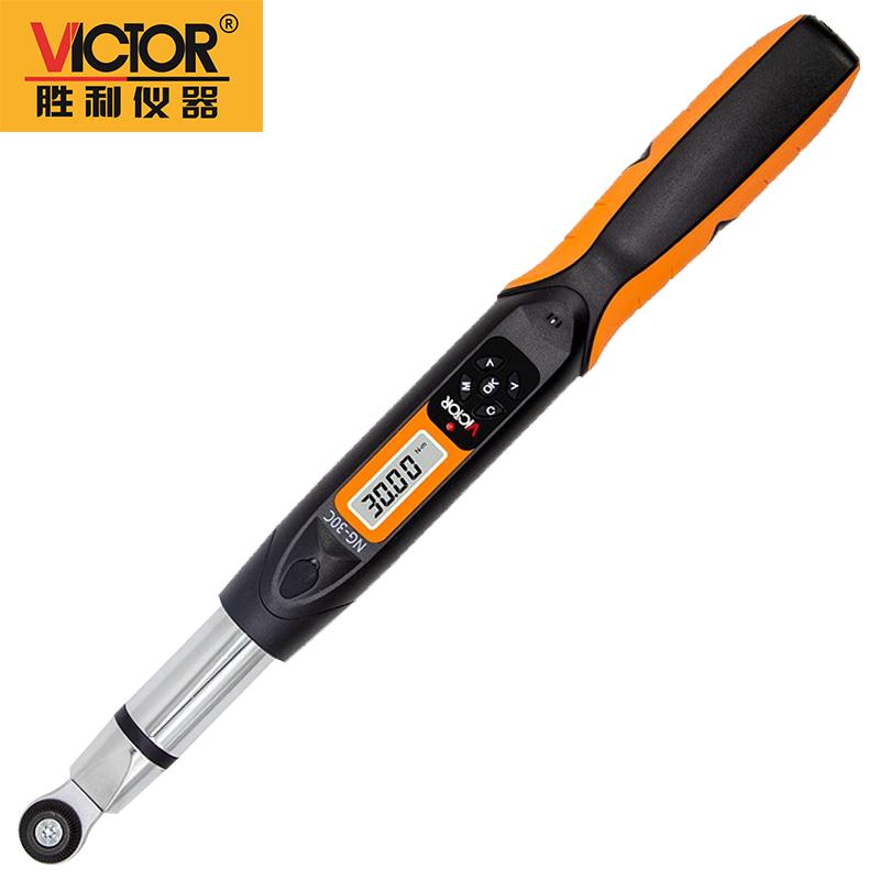 胜利VICTOR数显扭力扳手可换头力矩扳子维修工具高精度可调NG-30C