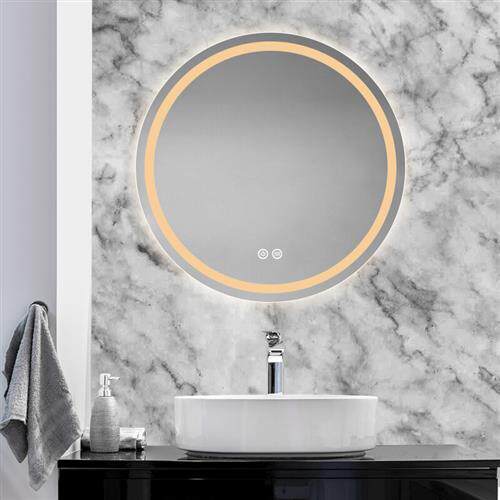 极速潮居尚北欧智能镜前灯化妆镜子带灯挂墙卫生间浴室防雾镜柜专