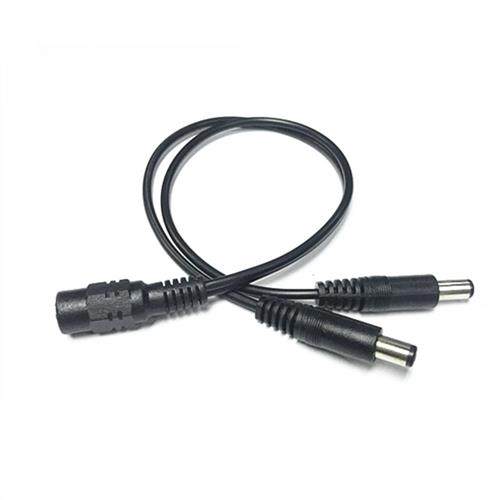 全铜外5.5内径2.5圆头DC1拖2母头分二公头一分二适配器电源线包邮