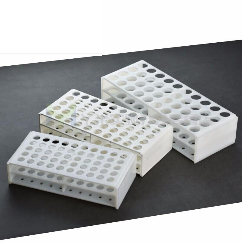 塑料试管架连身白色50孔40孔一体成型孔径22-16-13离心管架孔径16
