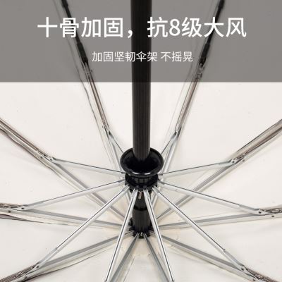 双层暴雨专用全自动太阳伞防风遮阳折叠晴雨伞两用女防晒防紫外线