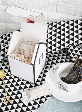 20Sets Paper Gift Box White House Shape Gift Package Cooky C