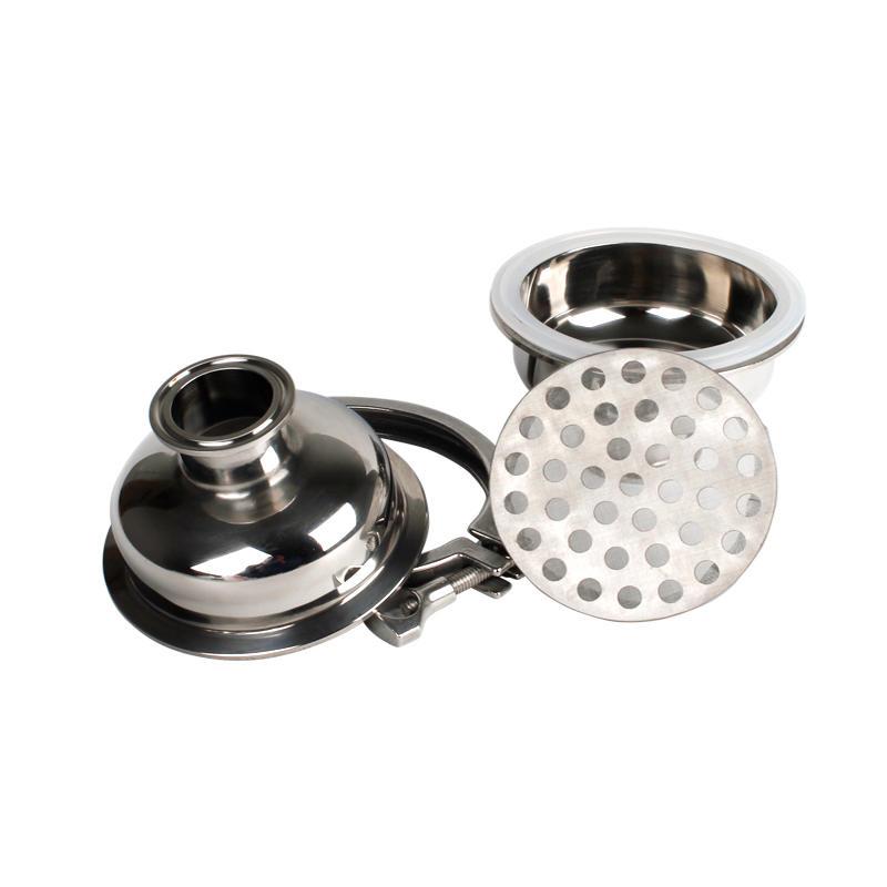 304不锈钢丝网过滤网分离器球形卡箍过滤器卫生级快接管道阻火器