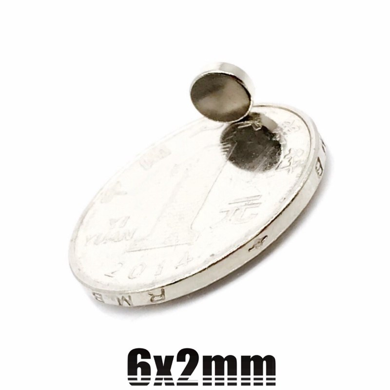 20/50/100/200Pcs/Lot Strong Rare Earth NdFeB Magnet 6mm x 2m