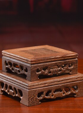 极速戴玉堂实木底座佛像佛台底座加高佛座台神像摆件长方形垫台佛