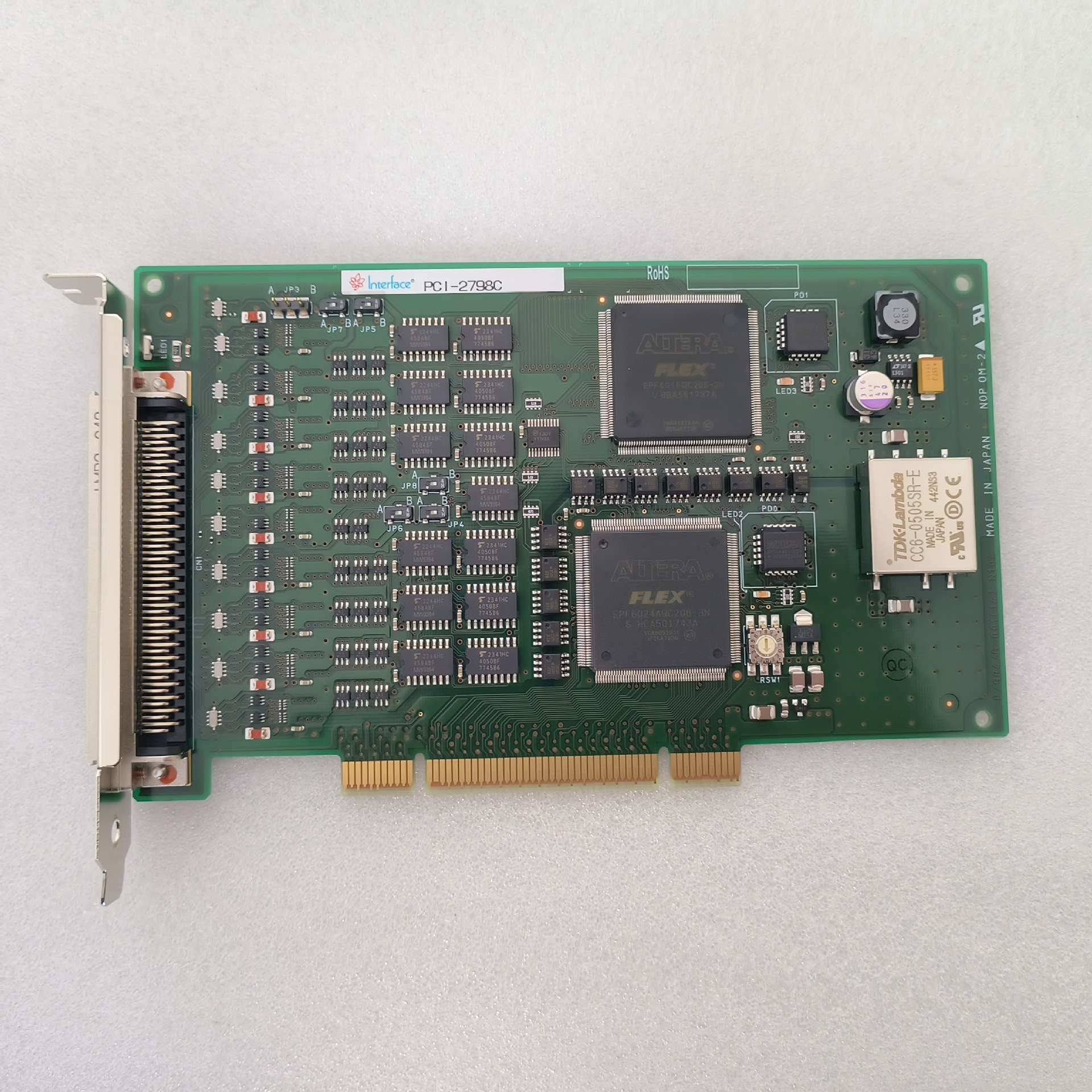 DIO 64点CMOS 5V-48V/100MA（总线绝缘）Interface 板卡PCI-2798C