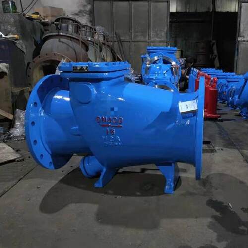HH44X-10P DN450 不锈钢微阻缓闭止回阀 不锈钢法兰止回阀 HH44X