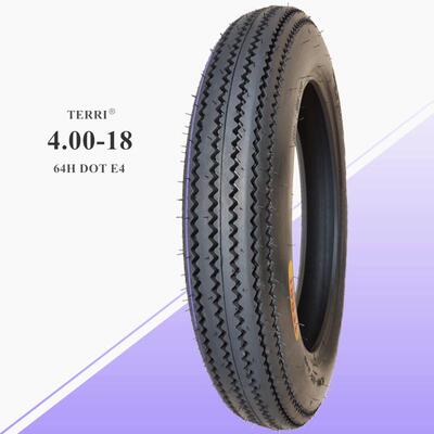 摩托车复古锯齿轮胎3.00/3.25/4.5/5.0-16-17-18-19-21寸内外改装