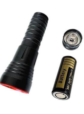 新款LED1P70潜水手电p70.白光磁0控开关铝合金充电26265筒潜水灯