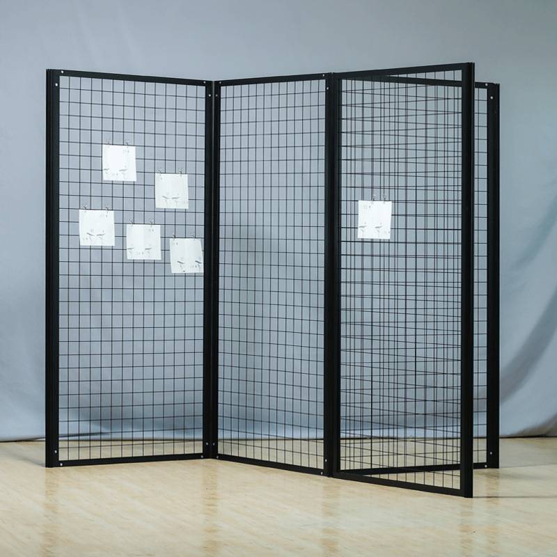 书画展架画展折叠展示架广告宣传校园艺术八棱柱展板网格展架屏风