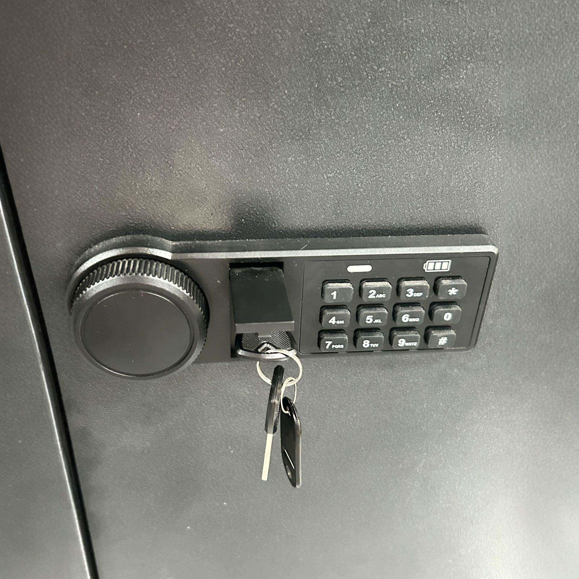 钢家小机械保型险柜酒店钥匙安全保险箱隐形防NZA用盗抢保险盒疯