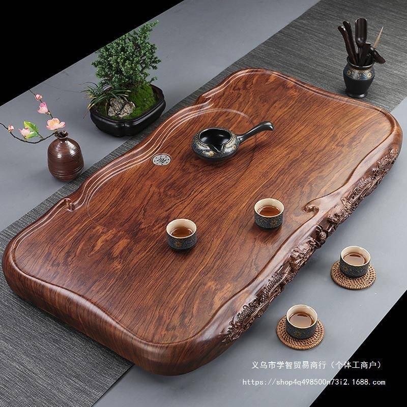 黑木茶盘实木新无品牌/款家用简约茶海茶台客厅茶排具型小原木檀