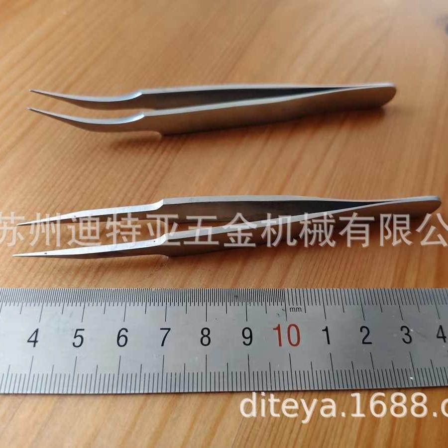 TAMIY具A田宫工料专用精密不锈钢头弯头镊子夹子7404774740辅4直7