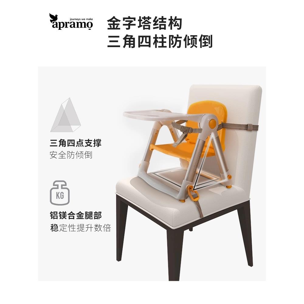 宝安途美餐FLIPPA宝婴儿童餐椅便携式可折家用外出桌吃饭叠座椅子