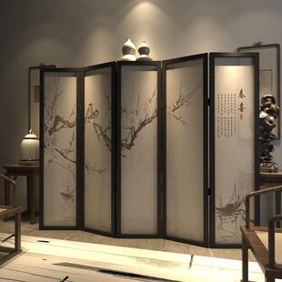简约VYJ现屏代木屏风隔断玄关卧室折屏茶楼客厅餐厅折酒店实双面