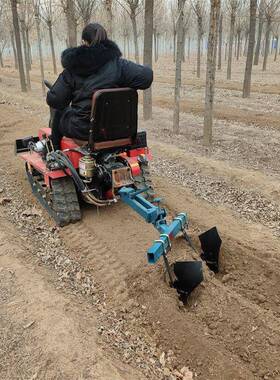 旱起履带微耕机农用四驱旋耕机水田地犁果园大棚开沟ESC垄地机