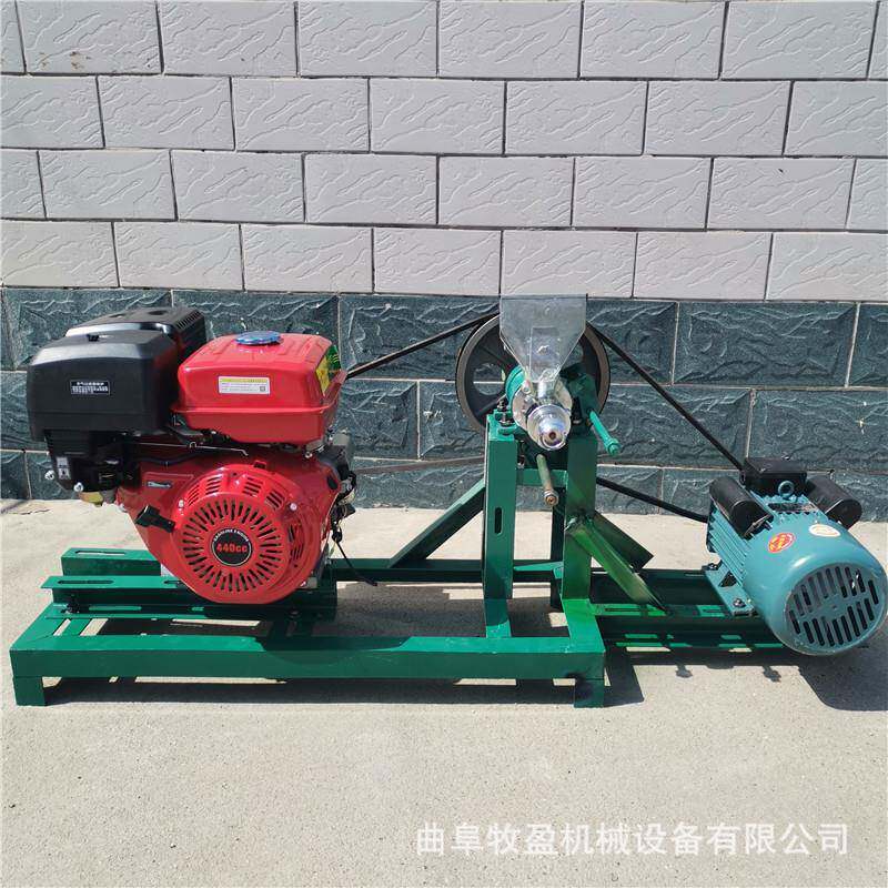 五谷杂粮汽油VZM膨化机双螺套爆花机摆摊米动经营流空心棒香酥果