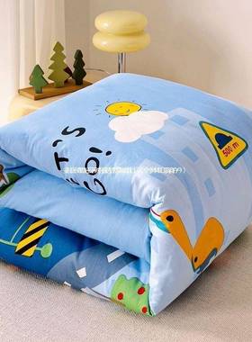 幼儿品园被子三件套a件类OHA纯棉床用儿童床套被褥六件上套含芯午