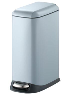 J&家用垃奢圾桶客厅卫间不缝锈钢脚生踏式有盖厨F9658H8J房轻厕所