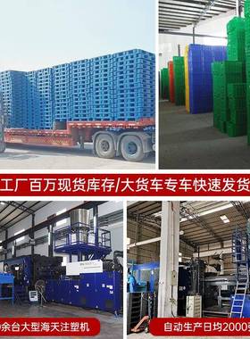 叉网格川字面托盘川字蓝色防潮垫板垫加厚高塑车卡板物流托板平托