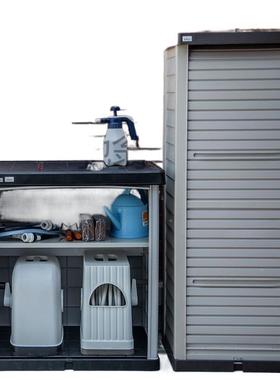 阳台储物柜室外认花工AL101185园防晒防雨具柜日其式户外庭院收默