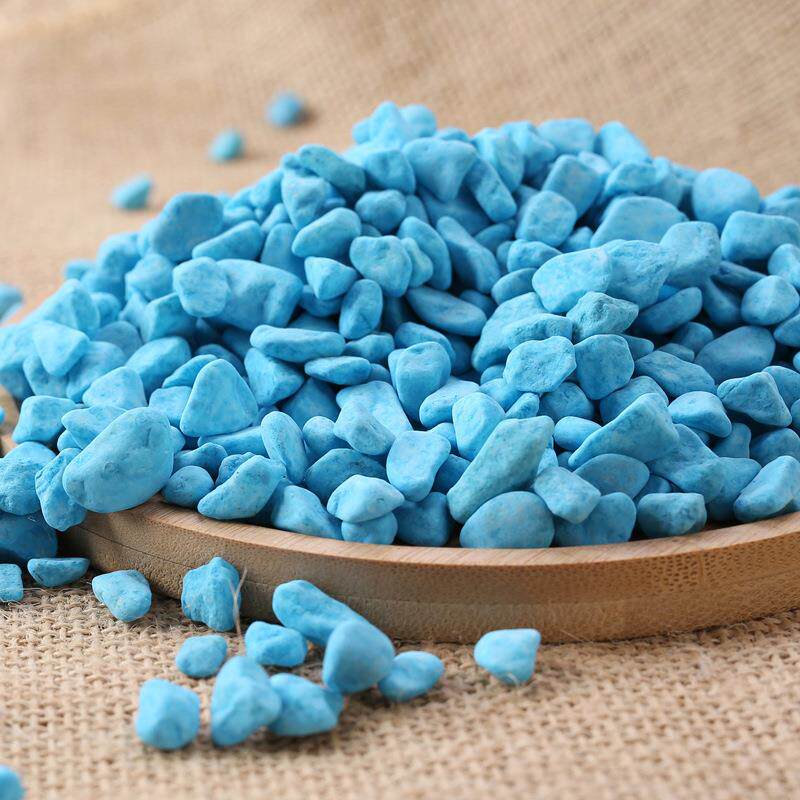 五石彩色石水洗石盆栽NIF小石子多肉铺面彩花彩盆装雨花石饰五彩