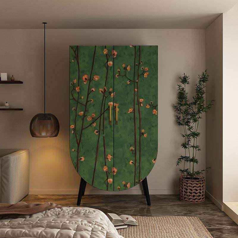 中1古风花鸟彩绘对开门衣柜客厅靠置物收纳书柜墙卧家用物储柜室,畜牧/养殖物资,特种养殖设备,淘宝优惠券,粉丝福利购,淘宝优惠卷