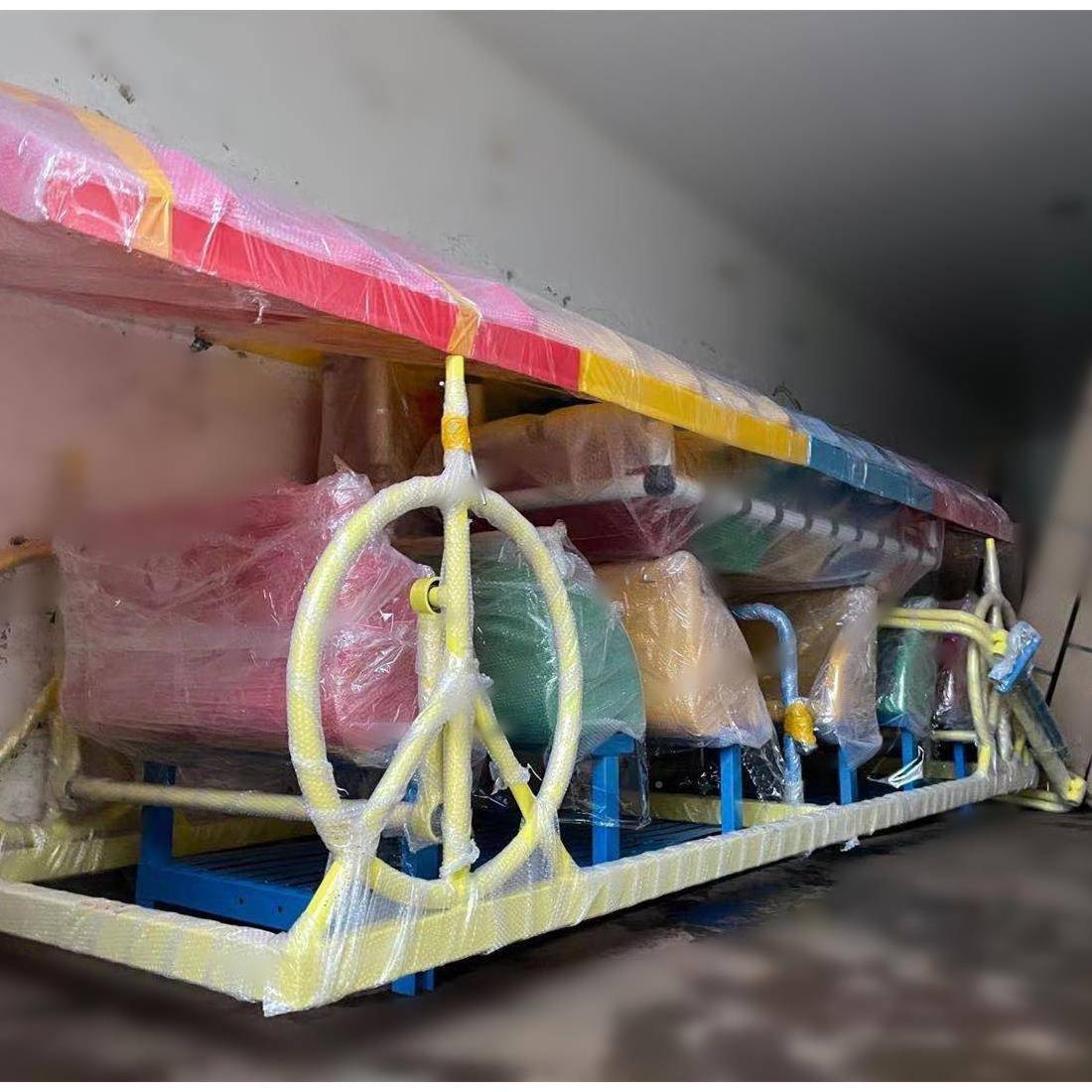 户外公园大型设儿童玩无品牌/具卡通彩塑荡棚船儿童加厚摇马荡料椅游乐备