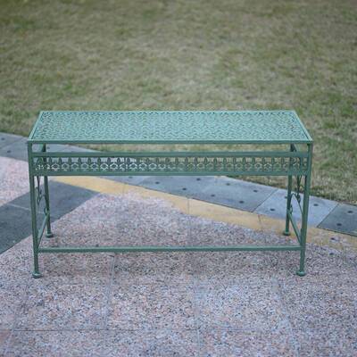 现代简约长条双方花架铁艺层户外花别墅形园植物花盆6.48小花架庭