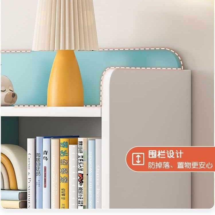 书架小学生纳书幼儿园收柜多置物架落LZU地简层易阅读架家用柜储