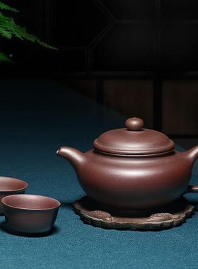 宜兴紫壶名家全手仿古壶大HUS小砂容量泡茶纯单人家用茶具工套装