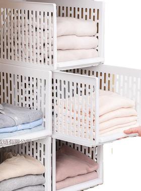 衣断柜收纳房挂间子分层板架隔置物架架物橱YYI卧室筐