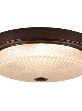 新中式吸F766M998灯阳光房璃门口美式卧玻室阳台顶灯户大外门感应