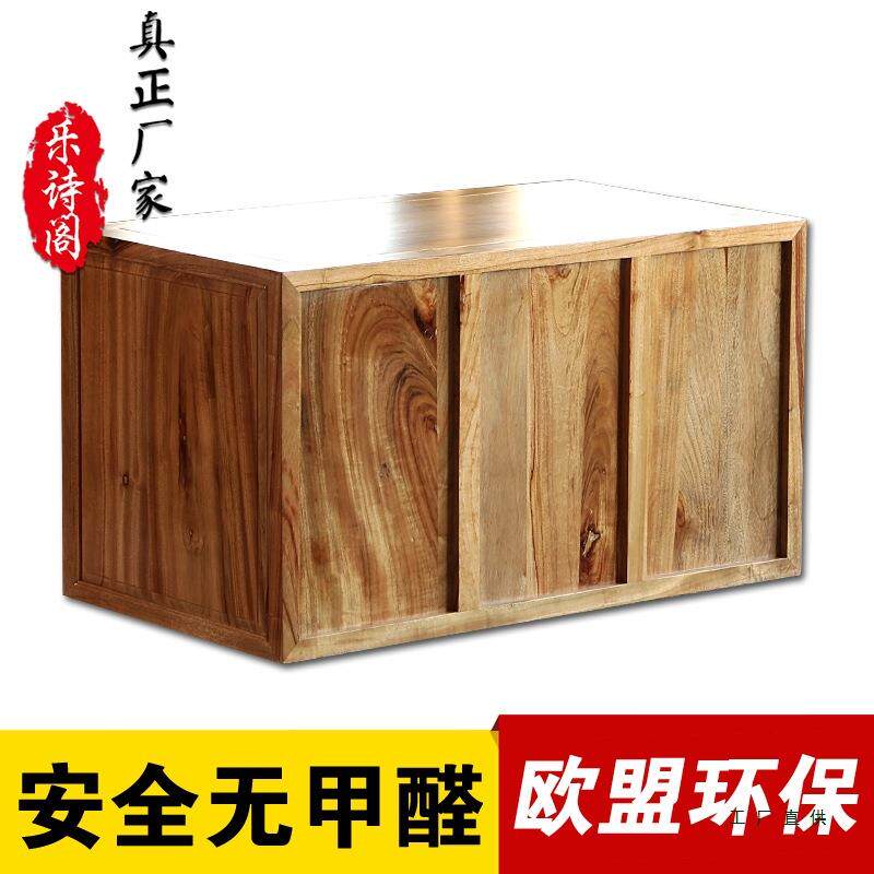 整前无品牌/开门香樟木箱二门顶柜全实木香樟木子衣箱收理藏箱带锁字画箱