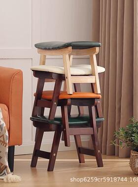 跨境亚马逊家用矮凳原厅梳妆凳木子板凳卫生间小凳简小约圆凳客木