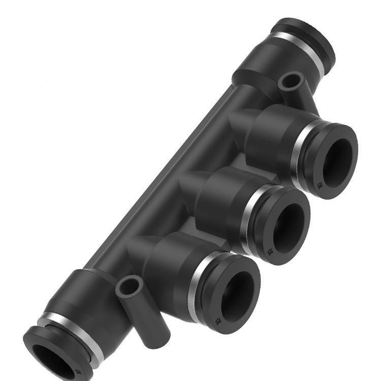 TPBBBM朝日/气动快速气0管快插接头塑料快插P五K4/68/10通外径5只