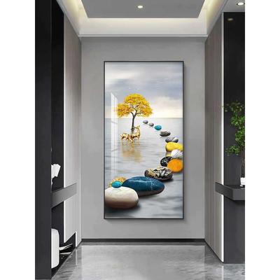 PDC玄关装饰户画现代简中约入走正对进门墙壁挂画新式玄幻廊过道