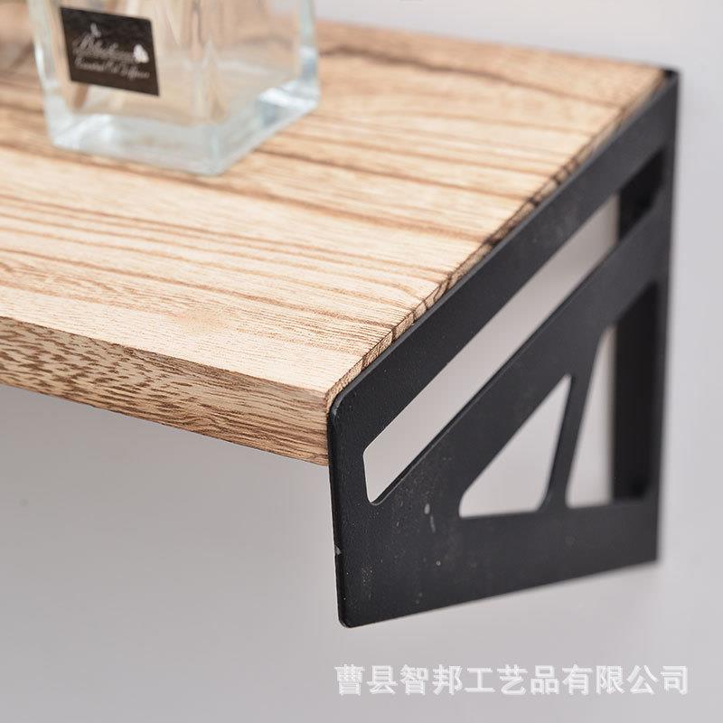 上置物层架实无品牌/木隔板一字搁板客电视墙装饰厅厨房收纳架壁墙挂书架