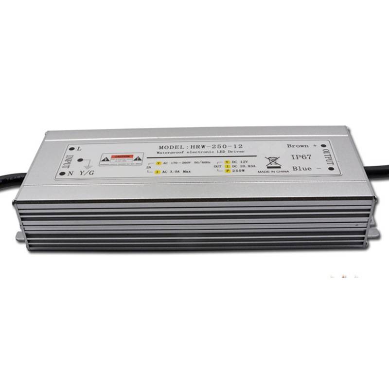 IP67防雨防潮防水电源24V250W模组铝壳防水灯条灯带电源厂家直销