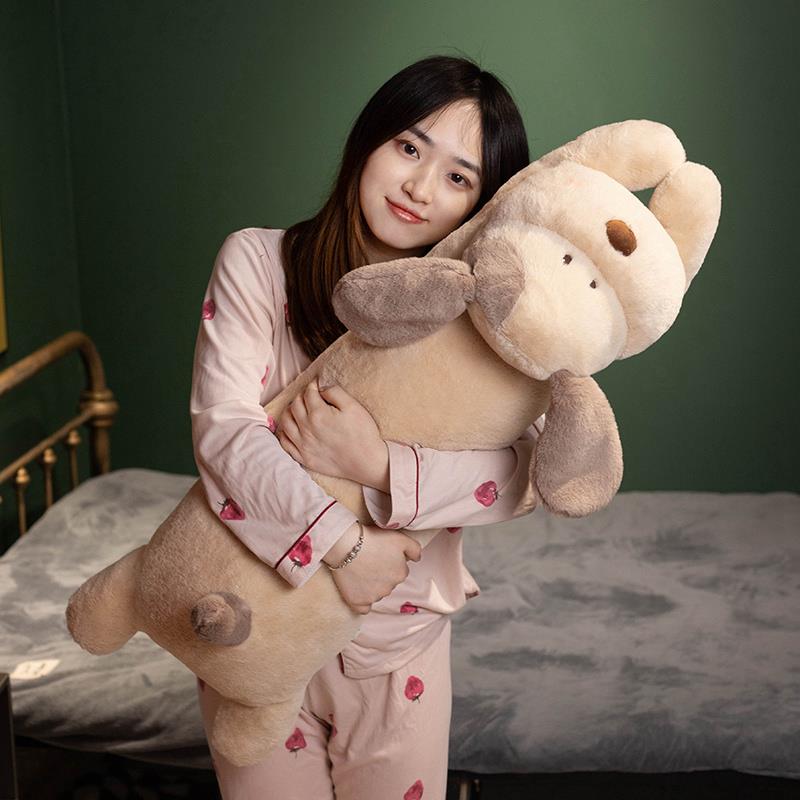 可爱狗狗长条抱枕床上沙发大靠枕女生睡觉专用夹腿侧睡男生款枕头
