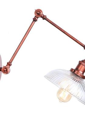 镜简约现代美式头乡村创无43868灯罩灯前床书房过道艺术馆铁艺长