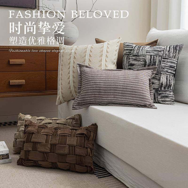 轻法式抱枕现代简约客厅沙发抱枕套靠枕床上床头靠垫靠背座椅腰枕