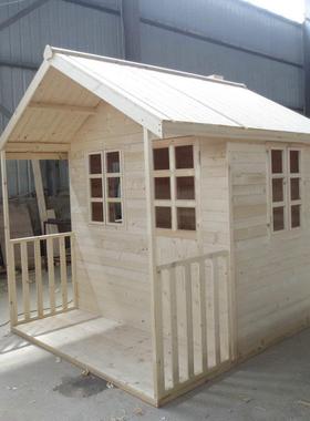 木制儿童木屋户外木屋大型玩具幼儿园过家家树屋木儿童游戏房
