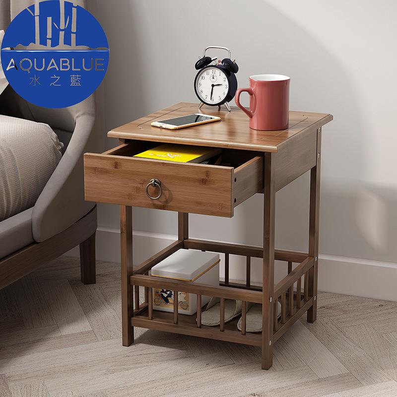 床头置物架卧室茶几茶柜架沙发边几柜置物架桌角架客厅落地收纳桌