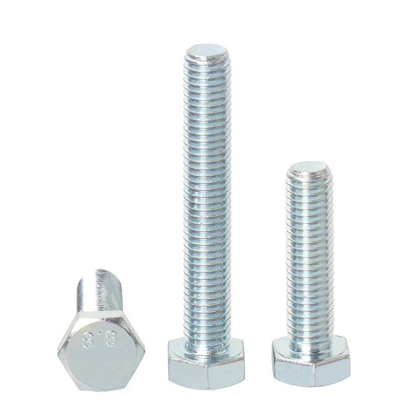 8.8级镀锌全牙外六角螺丝M4M5yM6M8M10M12M20M24外六角螺栓