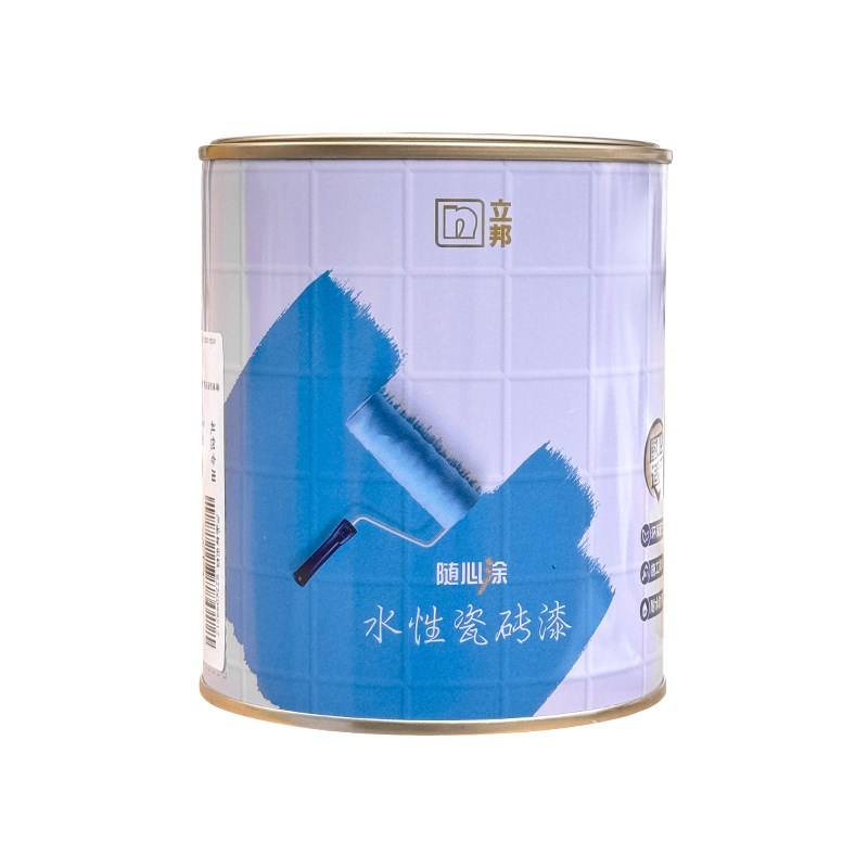 立邦瓷砖漆卫生间地面墙面翻新改造浴室旧地板S地砖玻璃改色抗污