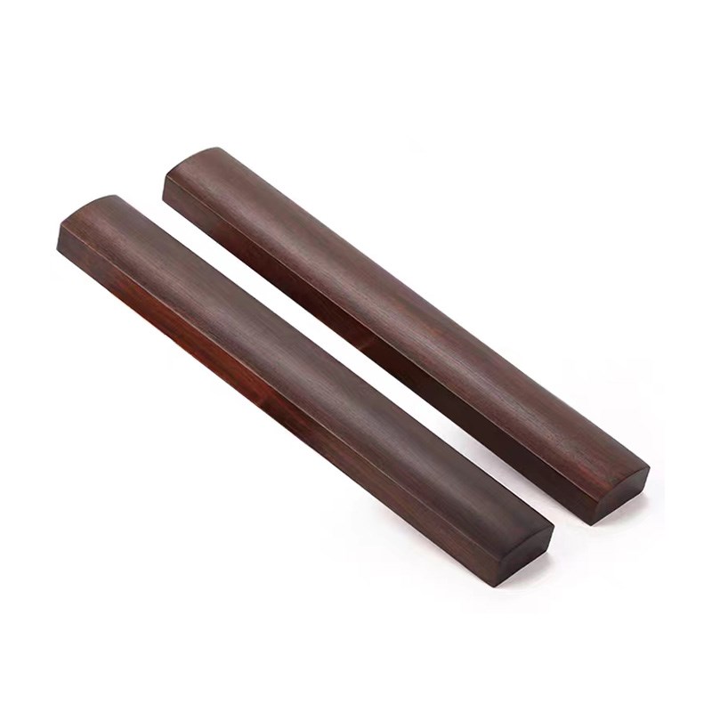 黑梓木镇纸镇g尺学生毛笔书画压纸压书实木小号镇纸尺刻字