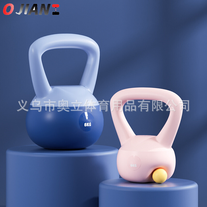 壶铃小哑铃女士健身家用深蹲器材提壶亚铃瘦手臂练臂肌壶玲软壶铃