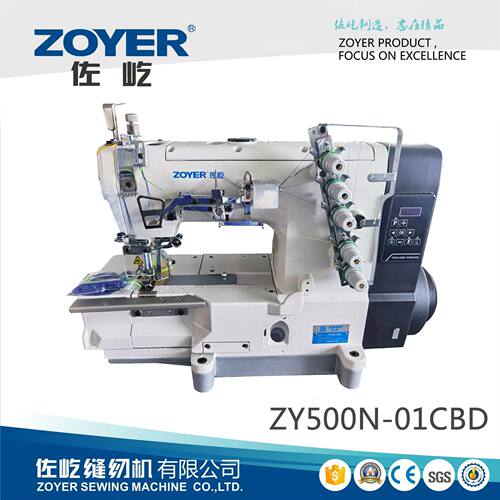 大方头三针五线一体直驱绷缝机打边机佐屹缝纫机sewingmachine