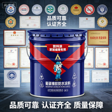 金顶凯科涂氟碳橡胶防水涂料金属防锈漆户外铝合金钢铁工业水性漆